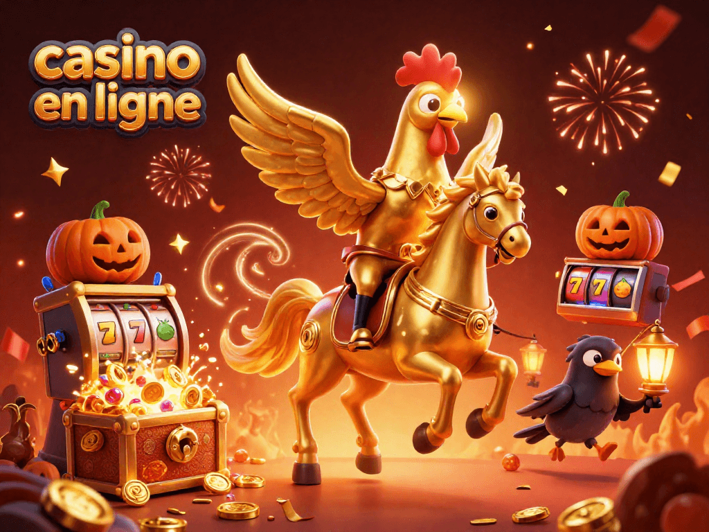 Casino en ligne : un ambiance explosive avec un coq doré et des éléments ludiques princiers.