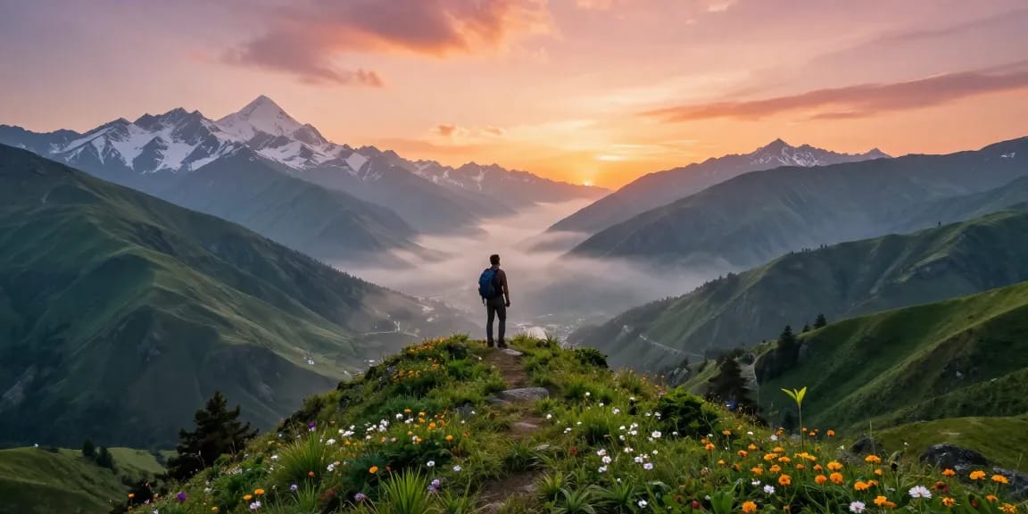 Stunning view of the Netravati trek, showcasing adventure amidst lush mountains, perfect for your travel guide.