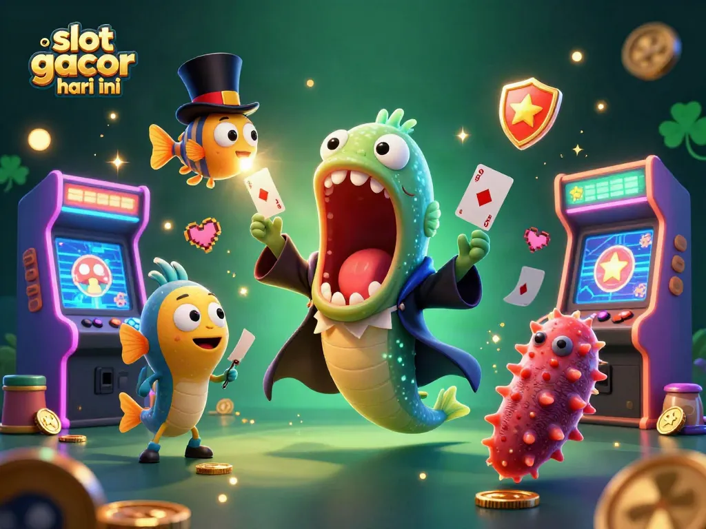Menangkan slot gacor hari ini dengan ilustrasi 3D mendebarkan menampilkan karakter laut yang unik.