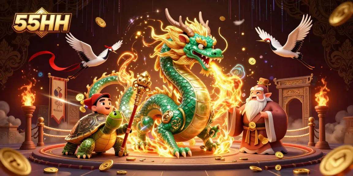 Experience the thrill of 55HH as you engage with iconic characters in a vibrant casino world.