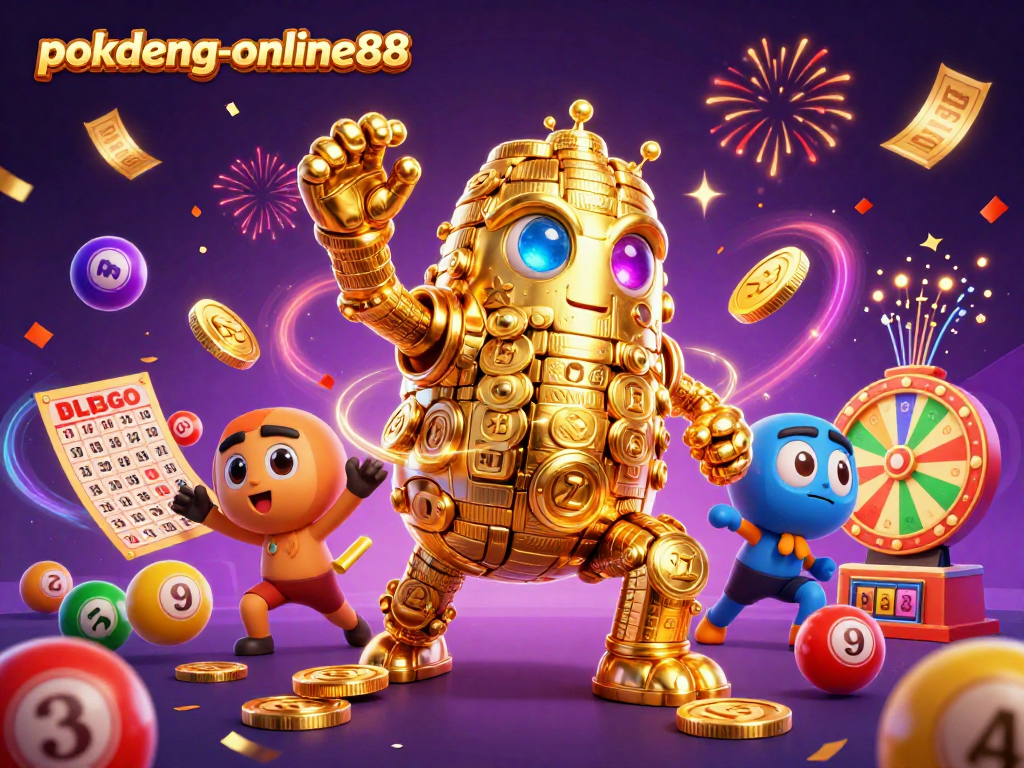 Engage with lively Pok Deng gameplay at pokdeng-online88 with a vibrant casino-themed illustration.