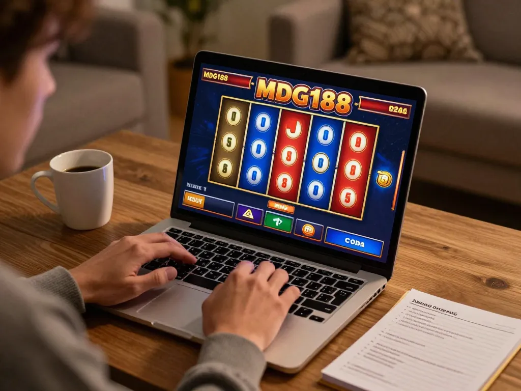 Play MDG188 online slots for a chance to hit the jackpot in a cozy home setting