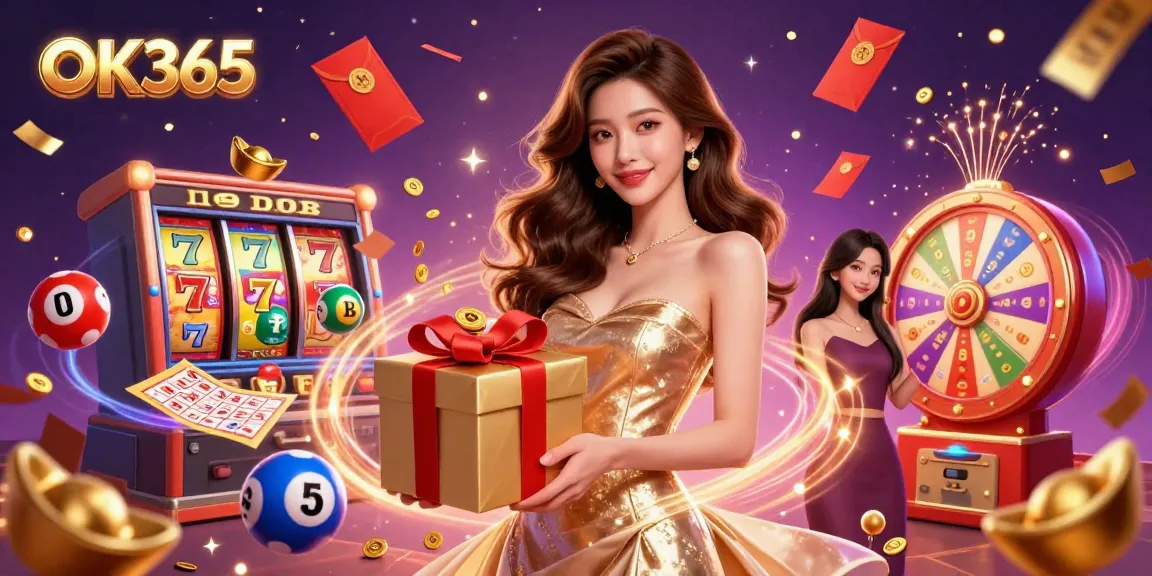 Engage in the OK365 gaming world with vibrant symbols, festive elements, and a welcoming atmosphere.