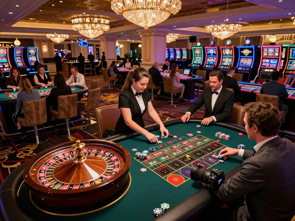 Players enjoying a thrilling roulette game at da88 casino with colorful chips and vibrant atmosphere.