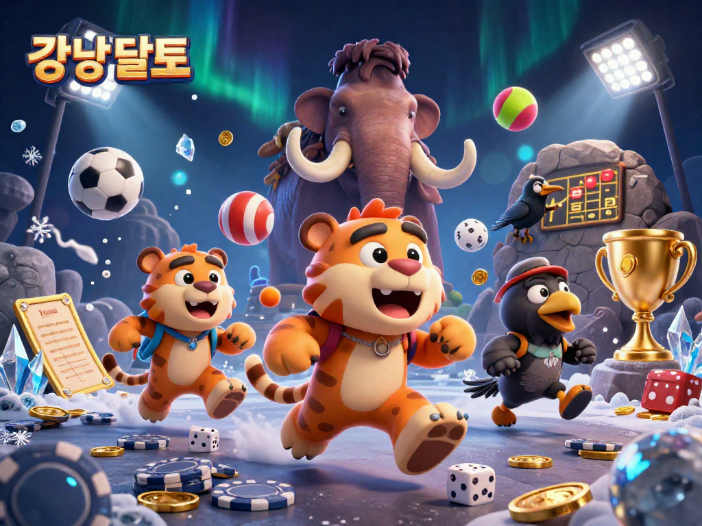 강남 달토에서 즐기는 독특한 카지노 체험을 자랑하는 3D 카툰 일러스트