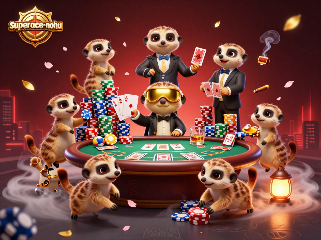 Engage in thrilling gameplay at superace-nohu with unique meerkat casino characters and exciting poker action.
