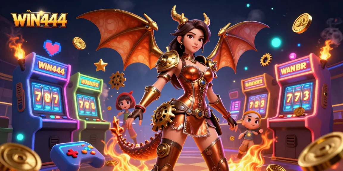 Experience the thrill of WIN444 with stunning game graphics featuring immersive casino elements.