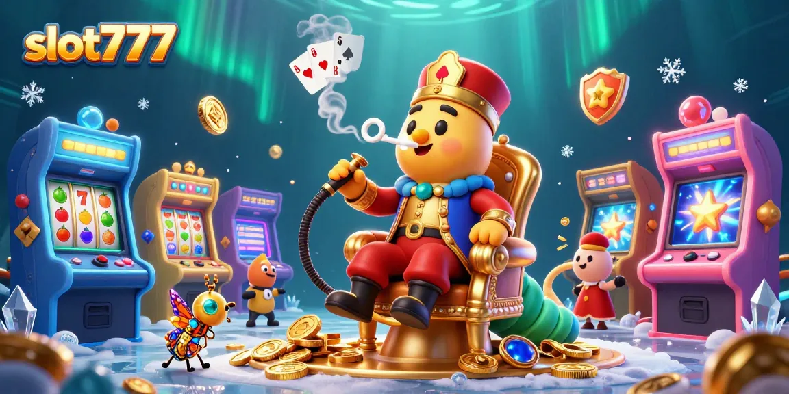 Menangkan slot777 dengan gameplay seru dan simbol keberuntungan dalam ilustrasi berwarna-warni ini.