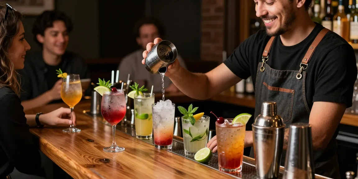 Best chuflay cocktail near me crafted with fresh ingredients at a vibrant bar.