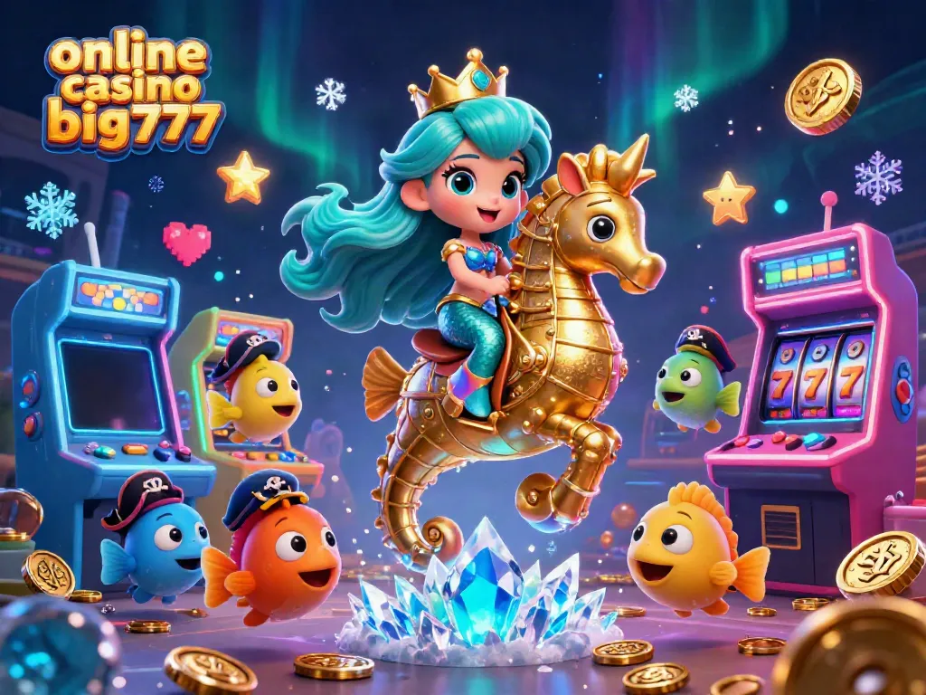 Win big at the online casino big777 with vibrant 3D elements and joyful characters.