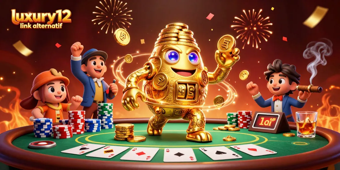 Spin and win at luxury12 link alternatif with a vibrant casino scene full of poker excitement!