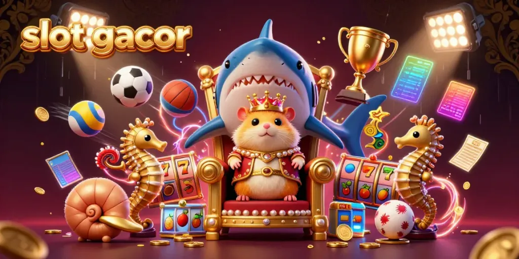Experience the thrill of slot gacor with golden hamster king and dynamic casino elements.