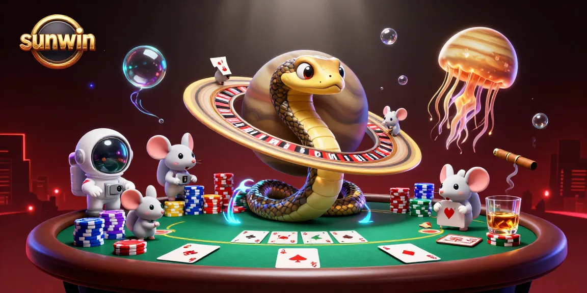 Experience thrilling adventures with sunwin as astronauts bet in a cosmic roulette.
