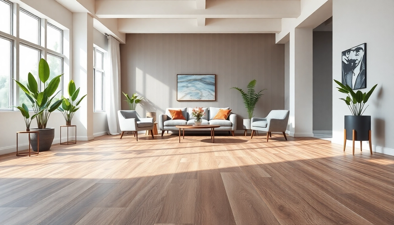 Showcasing diverse wholesale vinyl plank flooring options in a modern interior.