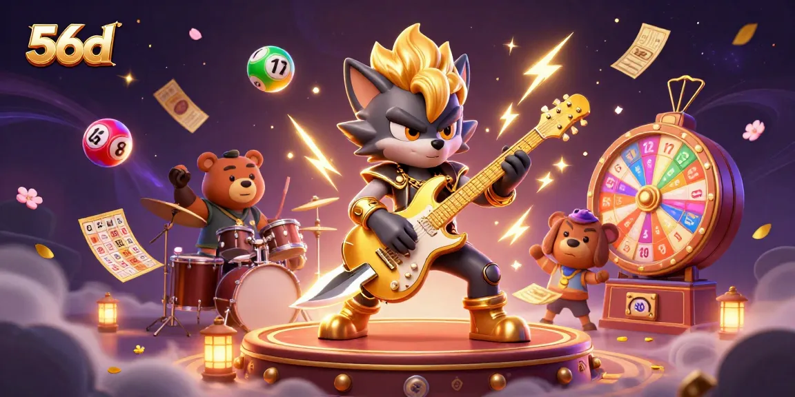 Experience the excitement of 56d casino with vibrant characters and thrilling gameplay elements.