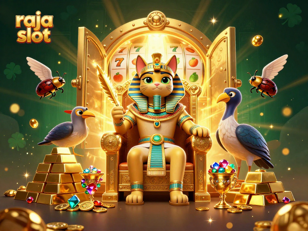Experience thrilling gameplay at raja slot with a vibrant 3D illustration showcasing exciting slots.