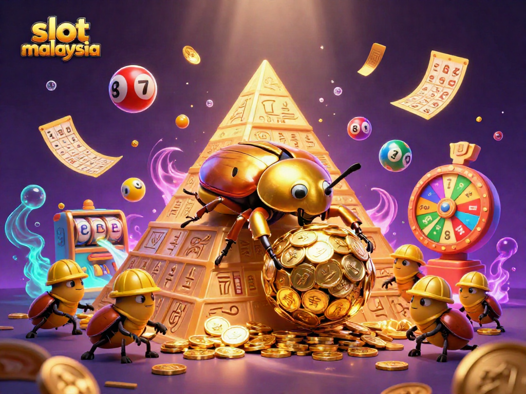 Engage in dynamic slot malaysia gameplay with colorful characters and casino elements.