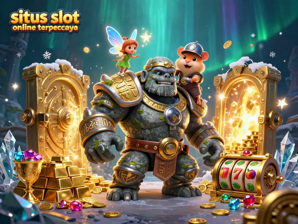 Menangkan jackpot dengan situs slot online terpercaya yang menampilkan golem, peri, dan ksatria hamster.
