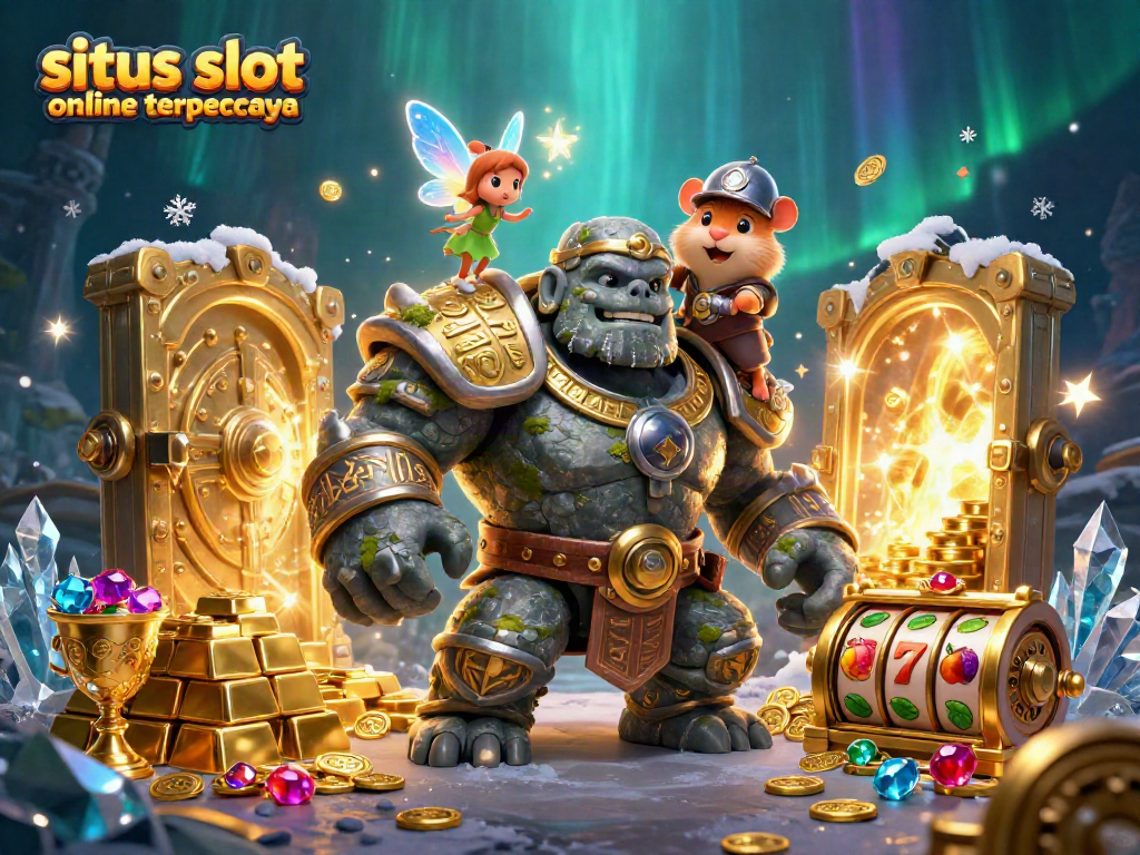 Menangkan jackpot dengan situs slot online terpercaya yang menampilkan golem, peri, dan ksatria hamster.