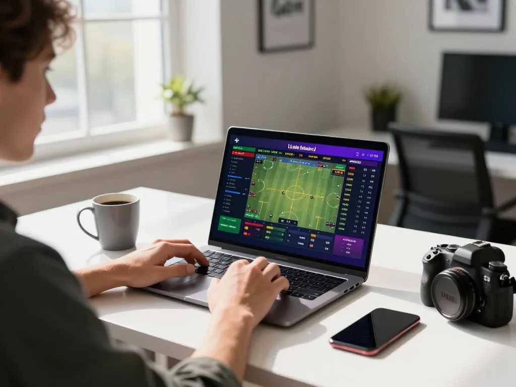 Engaged user placing strategic bets on nhà cái 98win through an advanced online gaming setup.