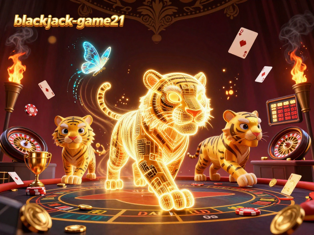 Engage in the thrilling blackjack-game21 universe with our dynamic casino illustrated scene.