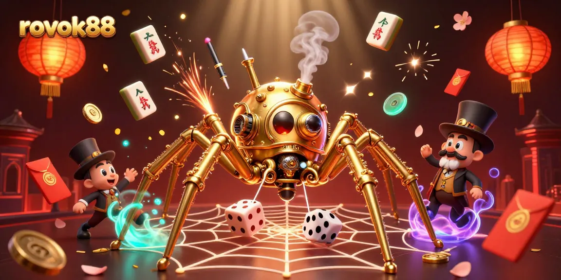 Engage in thrilling gameplay at rokok88 with a vibrant casino-themed scene full of excitement.
