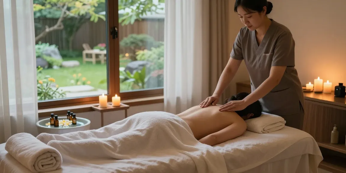 Experience ultimate relaxation with 서울출장안마 in a tranquil spa room featuring soft linens and calming ambiance.