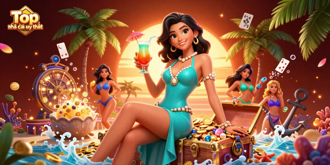 Play exciting games at Top nhà cái uy tín with vibrant casino elements and rich colors.