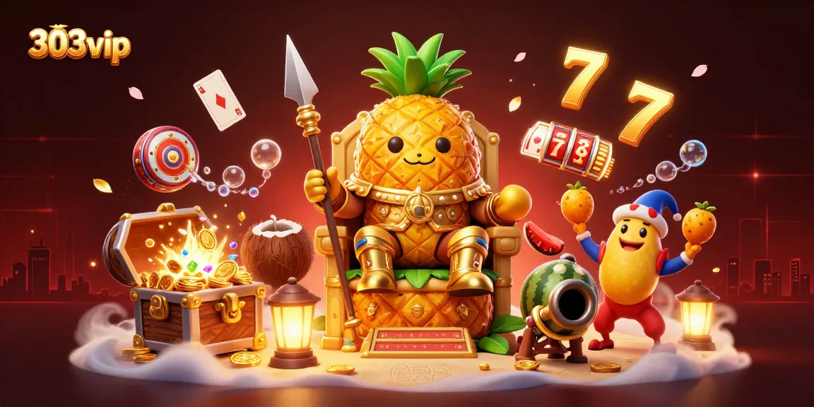 Experience thrilling adventures with 303vip in this vibrant casino-themed digital illustration.