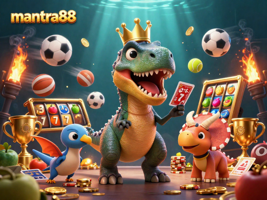 Engage with mantra88's vibrant online gaming scene featuring thrilling card play and slot machine elements.