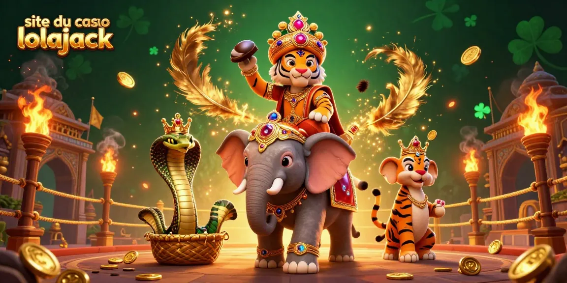 Experience the thrill of gaming on the site du casino lolajack with an enchanting 3D illustration featuring vibrant characters and casino elements.