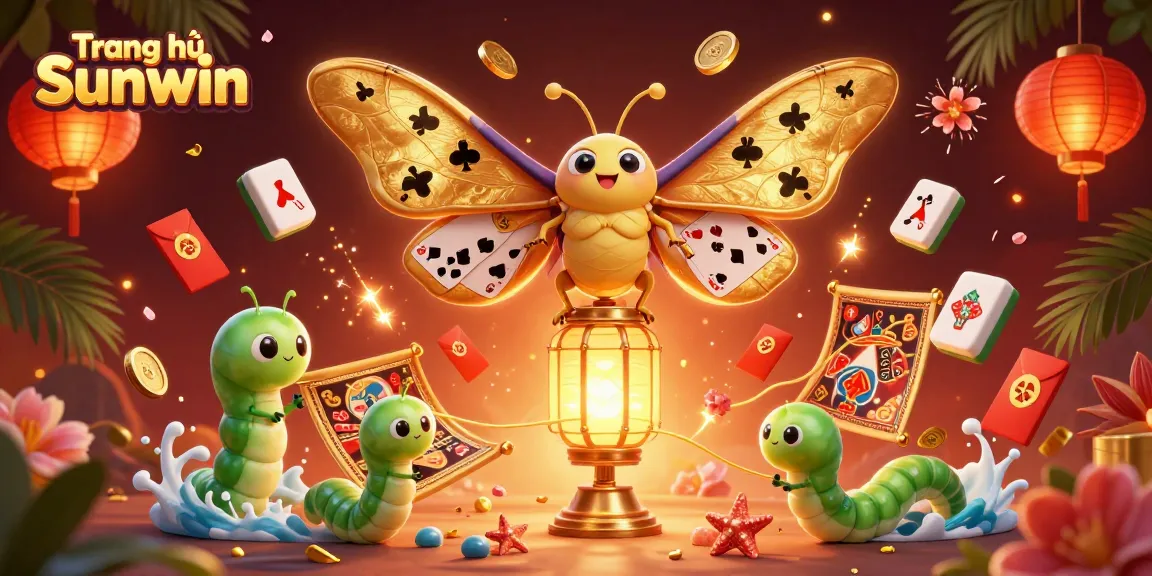 Experience the thrill of gambling at Trang chủ Sunwin, featuring golden creatures and vibrant casino elements.