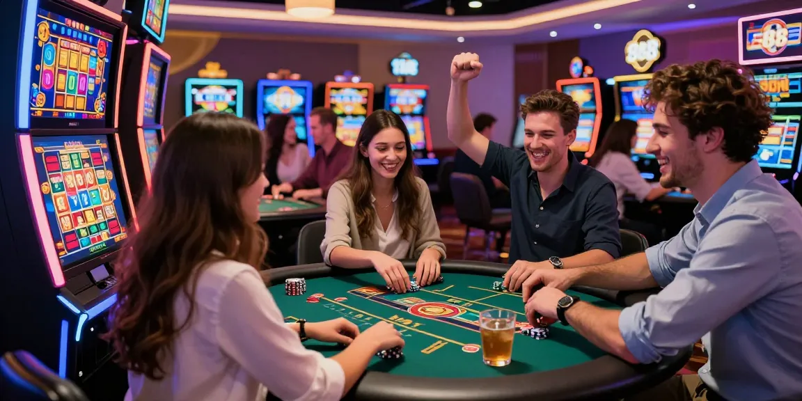 Players immersed in the exciting slot88 casino gaming experience with vibrant atmosphere and dynamic interactions.