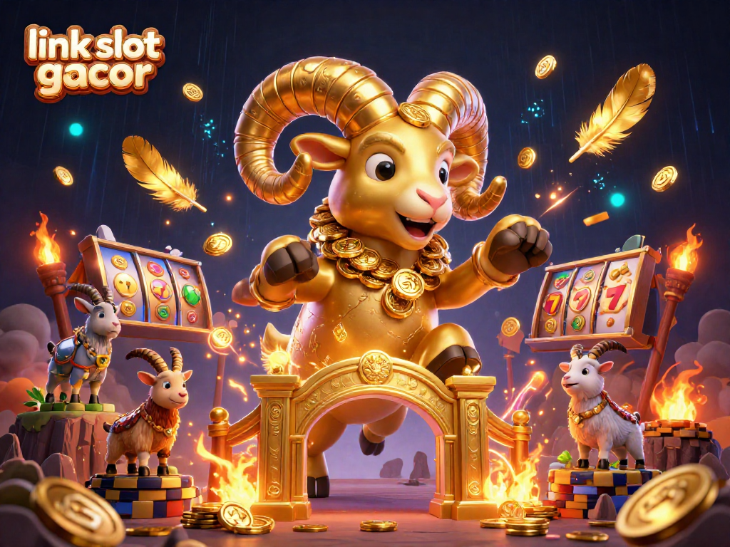 Spin to win at link slot gacor with golden ram as the ultimate jackpot symbol!