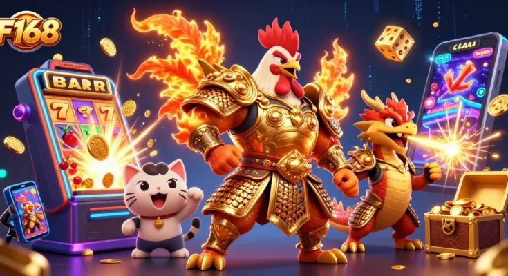 Experience thrilling gameplay at F168 with our exciting casino characters and vibrant visuals.